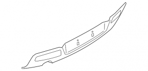Накладка губы заднего бампера BMW 2 F22 14-21 M240i