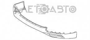 Buză inferioară bară față Lexus RX350 RX450h 13-15 restul F-sport