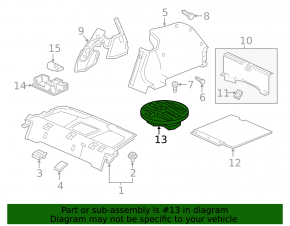 Пенопласт багажника Honda Insight 19-22