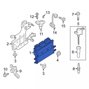 Блок ECU компьютер двигателя Ford Fusion mk5 13-14 2.5