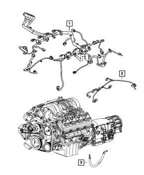 Проводка подкапотная Dodge Durango 12-12 5.7