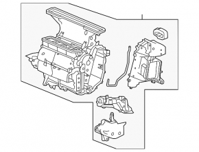 Печка в сборе Honda Accord 14-15 hybrid