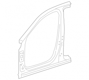 Стойка кузова центральная правая Mercedes W213 E 300/350 17-23