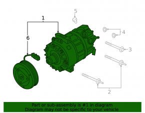Компрессор кондиционера Ford Escape MK4 20-26 1.5T