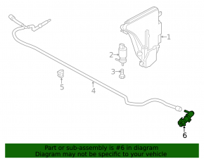 Форсунка омывателя фары правая BMW 6 F06 F12 12-18