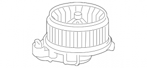 Motor ventilator încălzire Lexus GX460 10-23