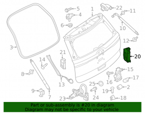 Датчики открытия двери багажника ногой Ford Explorer 16-19