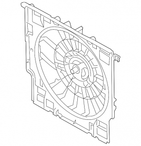 Carcasa radiator difuzor nu BMW X5 G05 19-23 3.0T sub 850W si 1000W