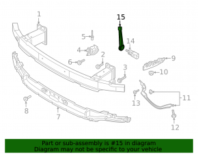 Suport pentru senzorul de temperatură a aerului ambiant Audi A6 C8 19-25