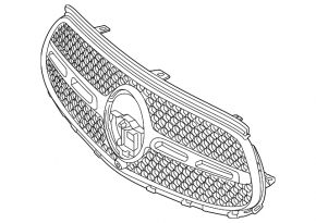 Решетка радиатора grill Mercedes GLC-class X254 23-25