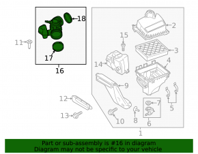 Воздуховод Lincoln MKX 16-18 3.7