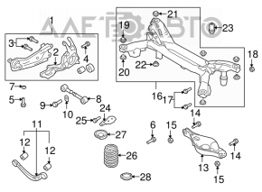 Braț de control stânga spate superior Mazda 6 09-13