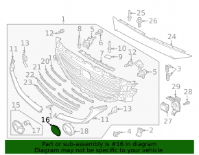 Эмблема решетки радиатора Mazda CX-9 16-23 под радар