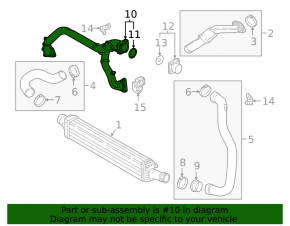Воздуховод на коллектор Audi A6 C8 19-25 3.0T