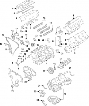 Blocul cilindric gol Nissan Maxima A36 16-
