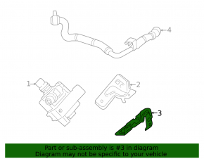 Кронштейн вспомогательного насоса охлаждения BMW X1 F48 20-22 B46