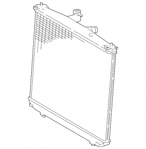 Radiator de răcire cu apă Toyota Highlander 17-19 3.5