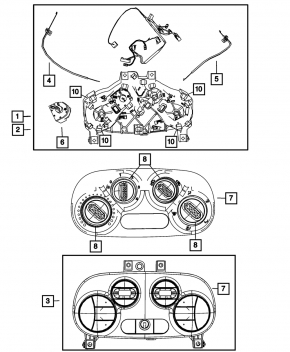Управление климат-контролем Fiat 500 12-13 auto