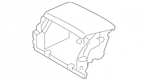 Карман центральной консоли Subaru Legacy 15-19