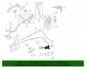 Петля двери верхняя передняя левая Honda CRV 17-22