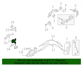 Петля двери нижняя передняя левая Honda Insight 19-22