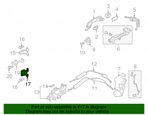 Петля двери нижняя передняя левая Honda Insight 19-22