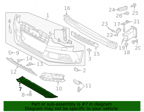 Protecție bară față pentru Audi A5 13-16 restul
