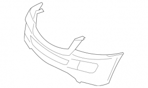 Бампер передний голый Mercedes X164 GL W164 ML