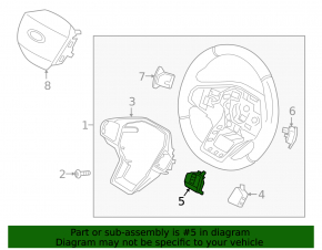 Кнопки управления на руле левые Ford Escape MK4 20-22