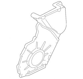 Передняя крышка двигателя VW Passat b7 12-15 USA 3.6