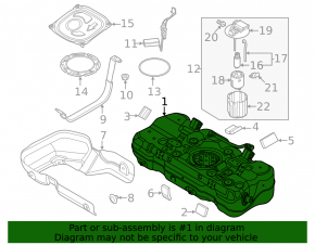 Топливный бак Kia Niro 23-26 HEV