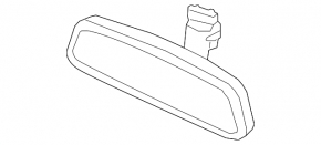 Зеркало внутрисалонное Volvo XC90 23-26 автозатемнение, Home link, компас
