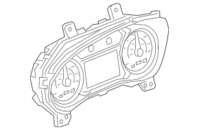 Щиток приборов GMC Terrain 18-19 LYX, LTG