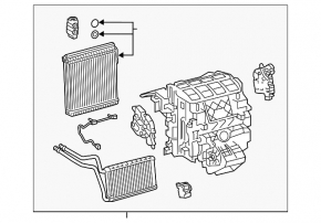 Печка в сборе Lexus UX250h 19-21