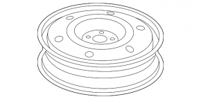 Запасное колесо докатка Ford Edge 19-24 R18 155/70