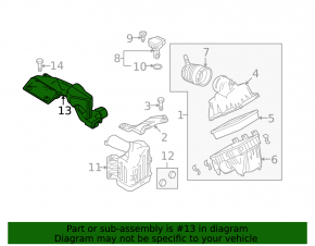Receptor de aer Mazda6 09-13 2.5