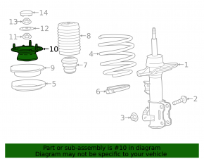 Опора амортизатора передняя левая Cadillac ATS 13-19