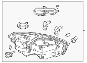 Far dreapta față Volvo XC90 16 halogen
