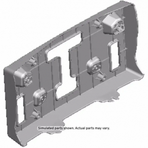 Площадка под номер переднего бампера Chevrolet Bolt EUV 22-23