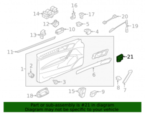 Компьютер двери передней левой Audi A3 8V 15-20