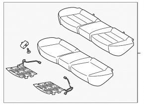 Задний ряд сидений 2 ряд Kia Forte 4d 14-16