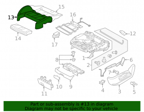 Водительское сидение Audi Q3 8U 15-18 с airbag, электро, подогрев, кожа коричневая