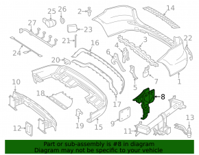 Suport bara spate stânga Mercedes W166 ML 12-15