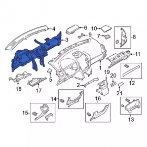 Труба подторпедная усиление Ford Explorer 13-19