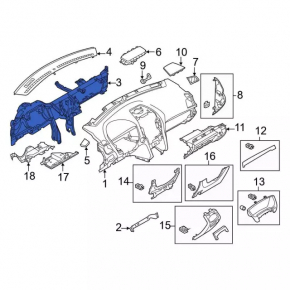 Труба подторпедная усиление Ford Explorer 13-19