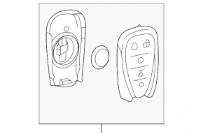 Ключ Chevrolet Cruze 16-