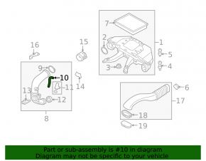 Tub supapă PCV pentru ventilația gazelor carter BMW X5 E70 09-13 3.0d