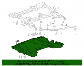 Protecția motorului Cadillac ATS 13- rwd