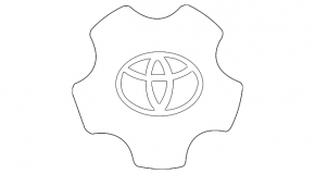Центральный колпачок на диск Toyota RAV4 потерт, царапины