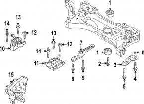 Suport motor dreapta pentru Volkswagen Jetta 22-26 1.5T